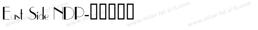 East Side NDP字体转换